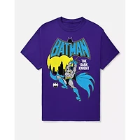 Gray Retro Batman T Shirt