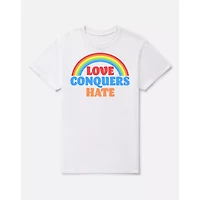 Love Conquers Hate T Shirt