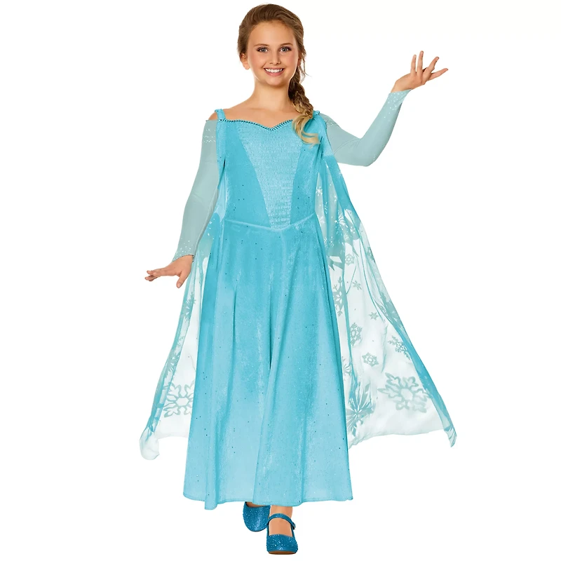 Kids Elsa Dress Costume - Frozen