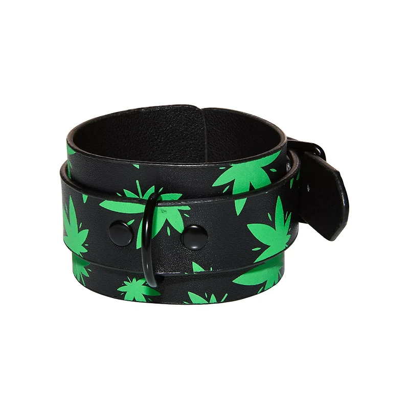 Stoner Vibes Glow in the Dark Wrist Cuffs