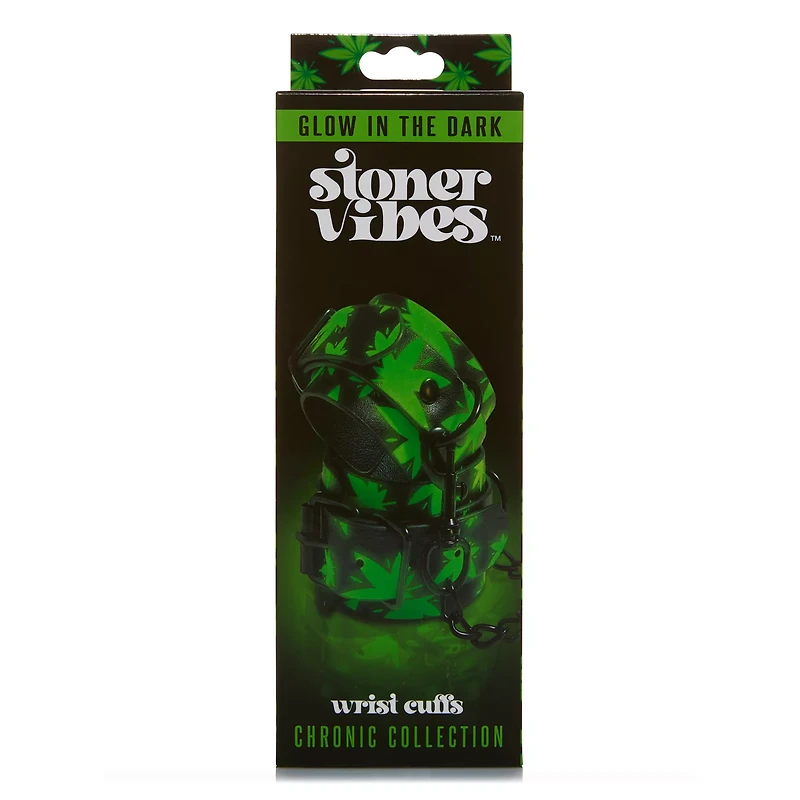 Stoner Vibes Glow in the Dark Wrist Cuffs