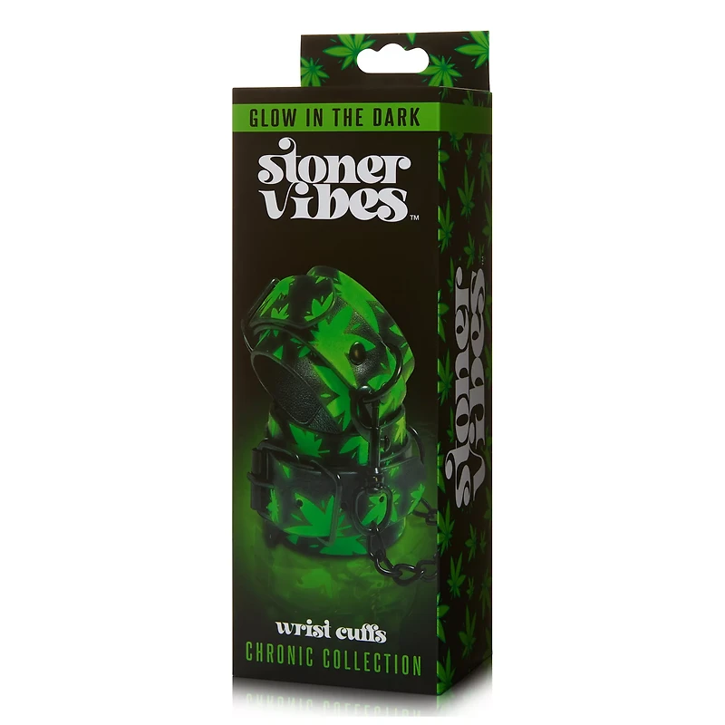 Stoner Vibes Glow in the Dark Wrist Cuffs