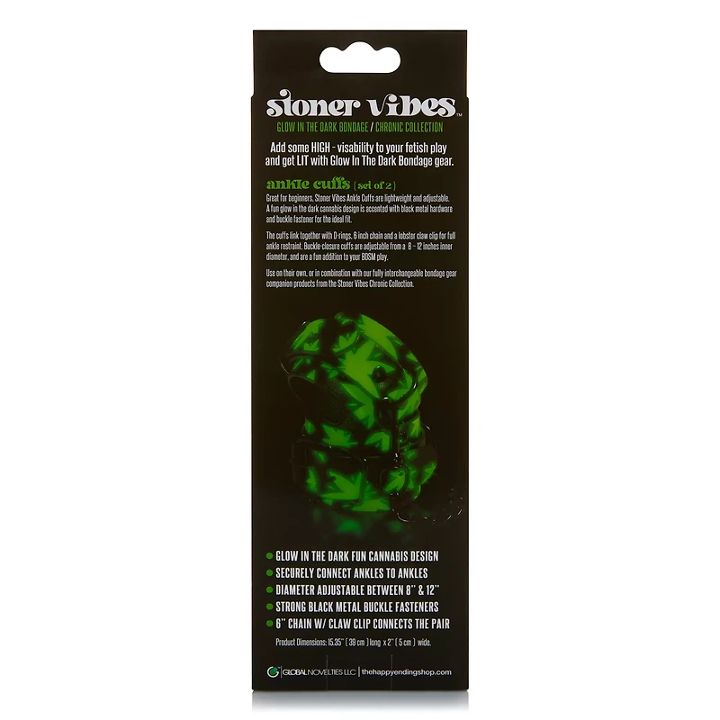 Stoner Vibes Glow in the Dark Ankle Cuffs