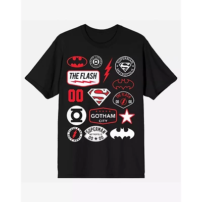 DC Character Logos T Shirt - Comics