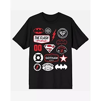 DC Character Logos T Shirt - Comics