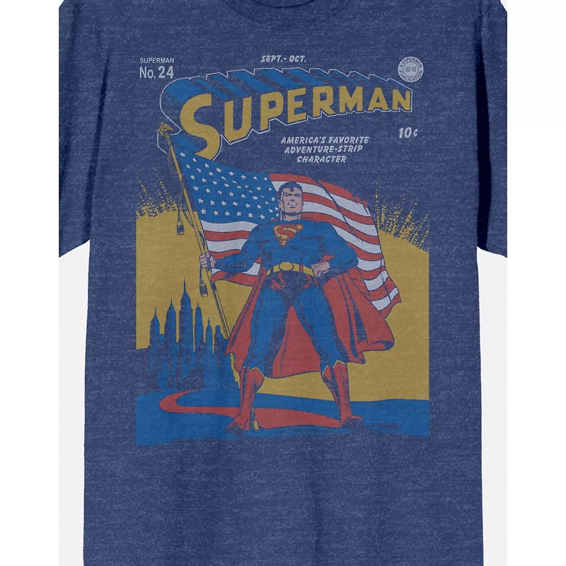 Superman Patriotic Adventures T Shirt - DC Comics