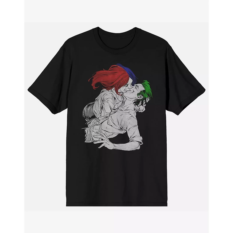 Harley Quinn and The Joker Kissing T Shirt - DC Comics