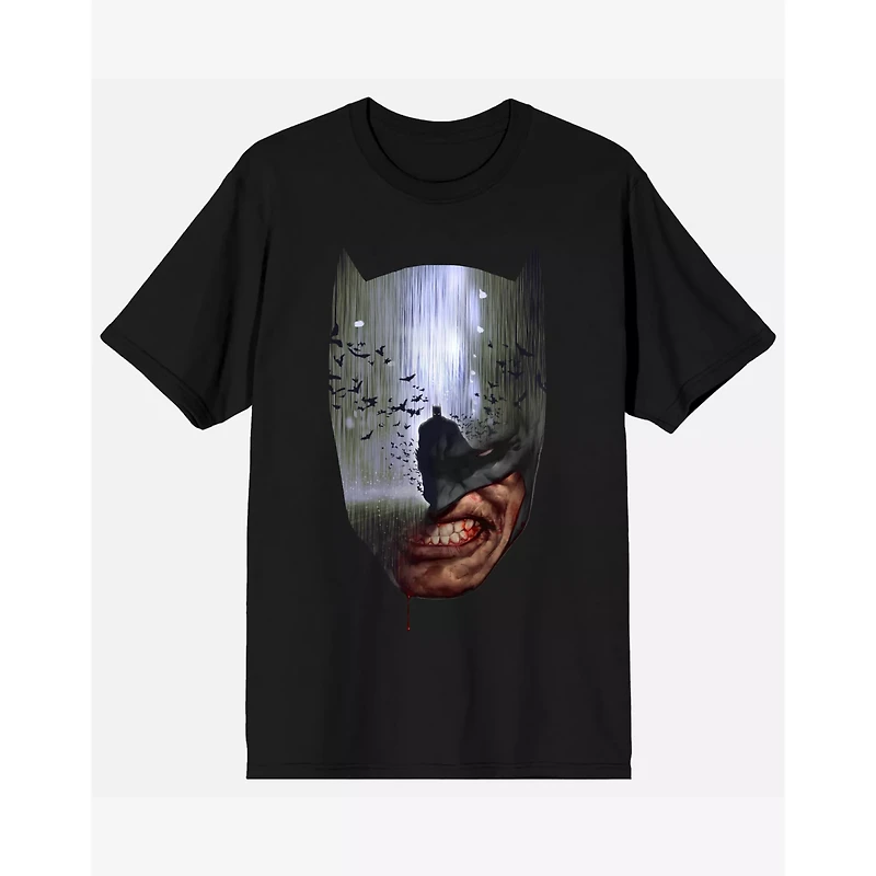 Batman Mask Mirror T Shirt - DC Comics