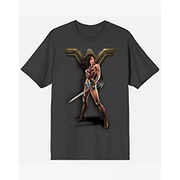 Grey Wonder Woman T Shirt - DC Comics