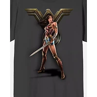 Grey Wonder Woman T Shirt - DC Comics