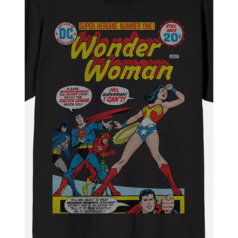 Wonder Woman Comic Book T Shirt - DC Comics