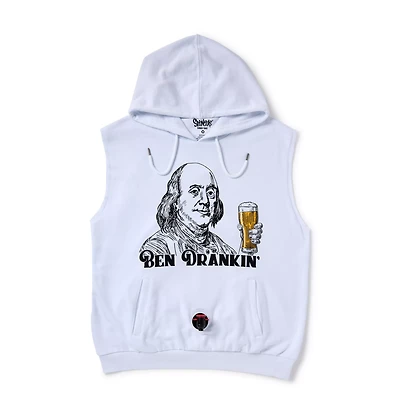 Ben Drankin' Sleeveless Hoodie with Drinking Pouch