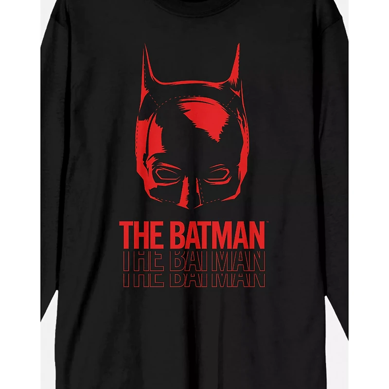 The Batman Red and Black Long Sleeve T Shirt