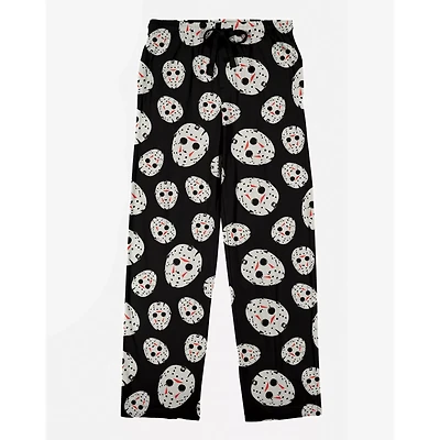 Jason Voorhees Mask Print Lounge Pants - Friday the 13th