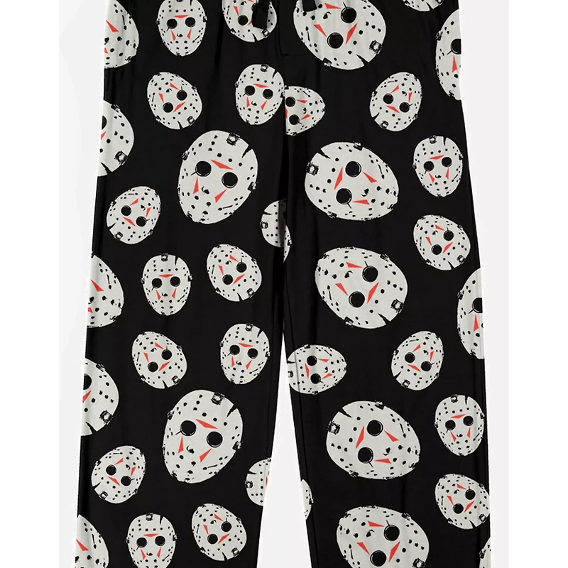 Jason Voorhees Mask Print Lounge Pants - Friday the 13th