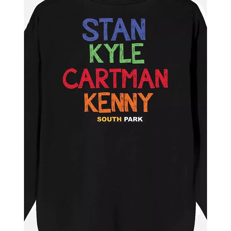 Black South Park Characters Crewneck Sweatshirt