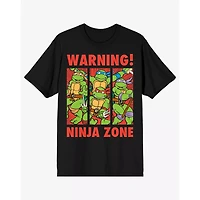 Warning Ninja Zone T Shirt - Teenage Mutant Turtles