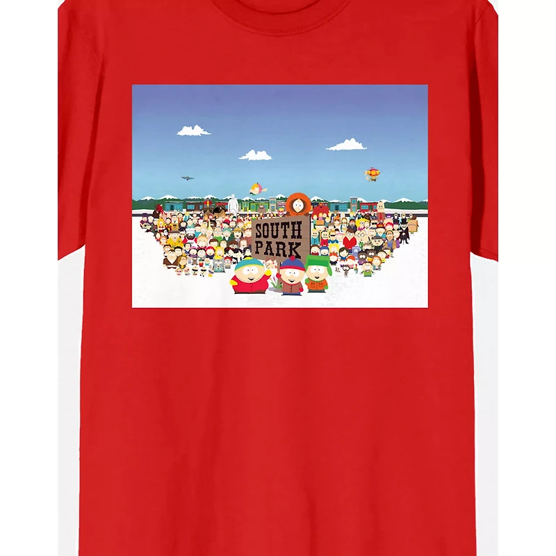 Red South Park Character T Shirt