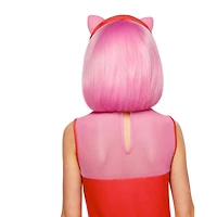 Kids Amy Rose Wig with Ears - Sonic the Hedgehog