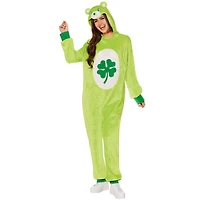 Adult Good Luck Bear Jumpsuit Costume - Care Bears