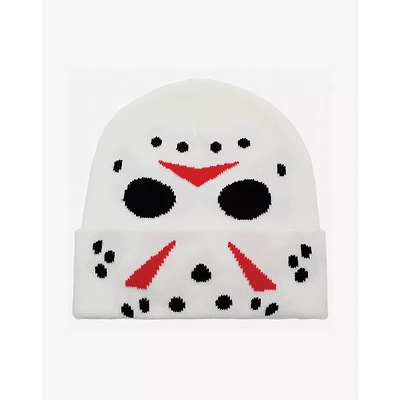 Glow in the Dark Jason Mask Beanie Hat - Friday the 13th