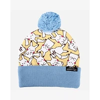 Pikachu Print Pom Beanie Hat - Pokémon