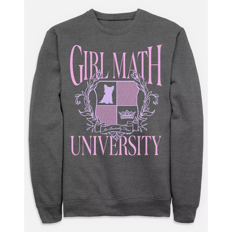 Girl Math University Crewneck Sweatshirt