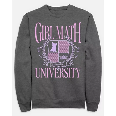 Girl Math University Crewneck Sweatshirt