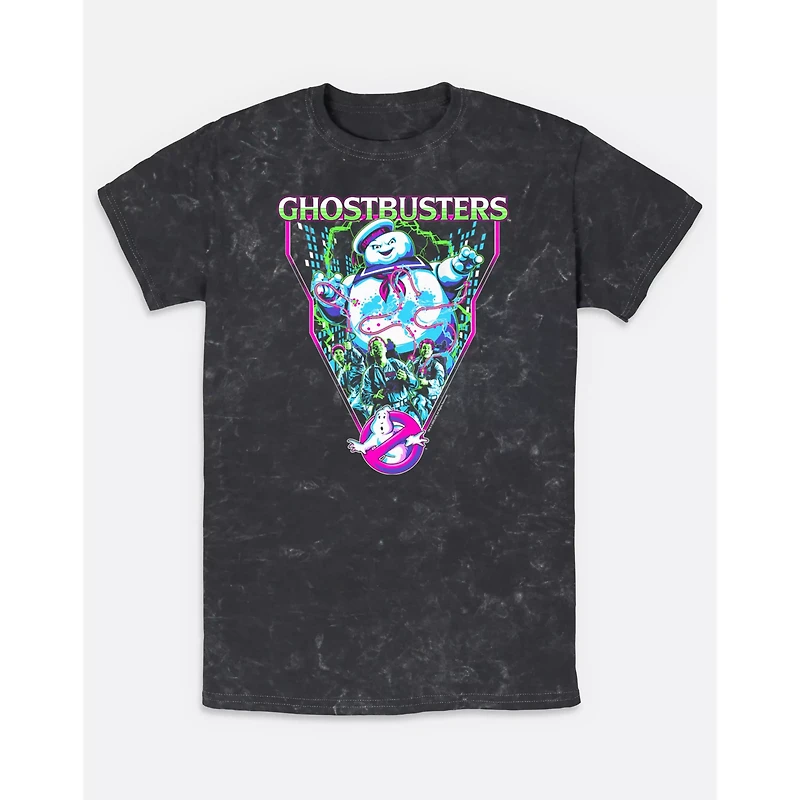 Stay Puft Marshmallow Man Acid Wash T Shirt - Ghost Busters