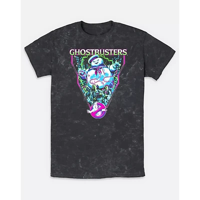 Stay Puft Marshmallow Man Acid Wash T Shirt - Ghost Busters