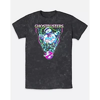 Stay Puft Marshmallow Man Acid Wash T Shirt - Ghost Busters
