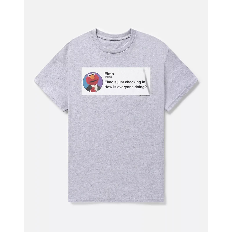 Elmo Just Checking Tweet T Shirt - Sesame Street