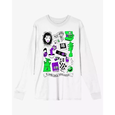 Beetlejuice Icons White Long Sleeve T Shirt