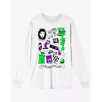 Beetlejuice Icons White Long Sleeve T Shirt