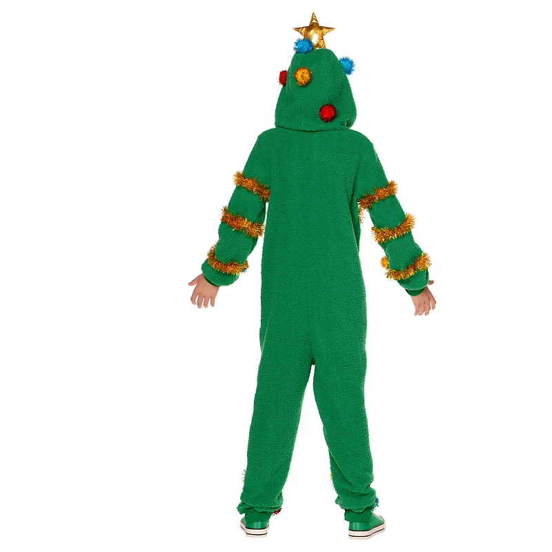 Kids Christmas Tree Jumpsuit Costume