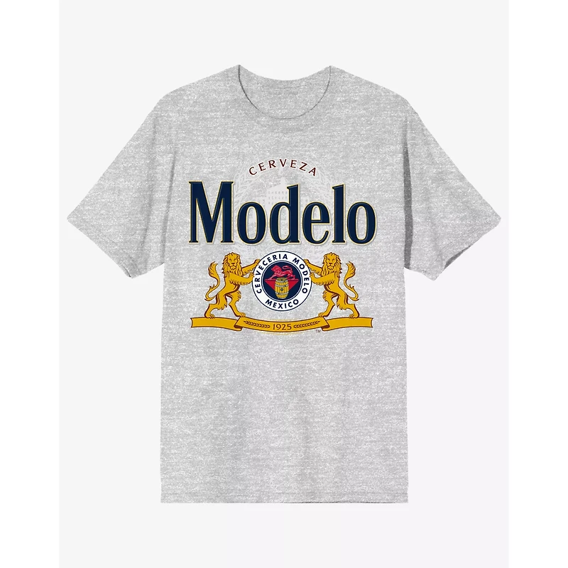 Gray Modelo Logo T Shirt