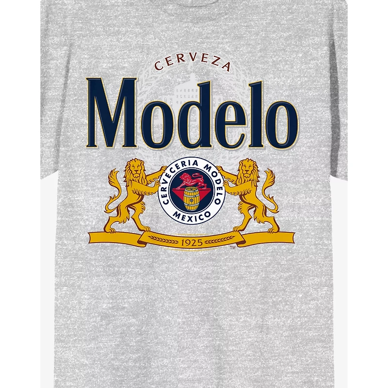 Gray Modelo Logo T Shirt