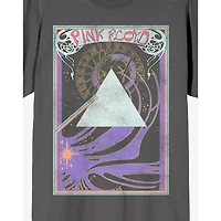 Clock and Rainbow T Shirt - Pink Floyd
