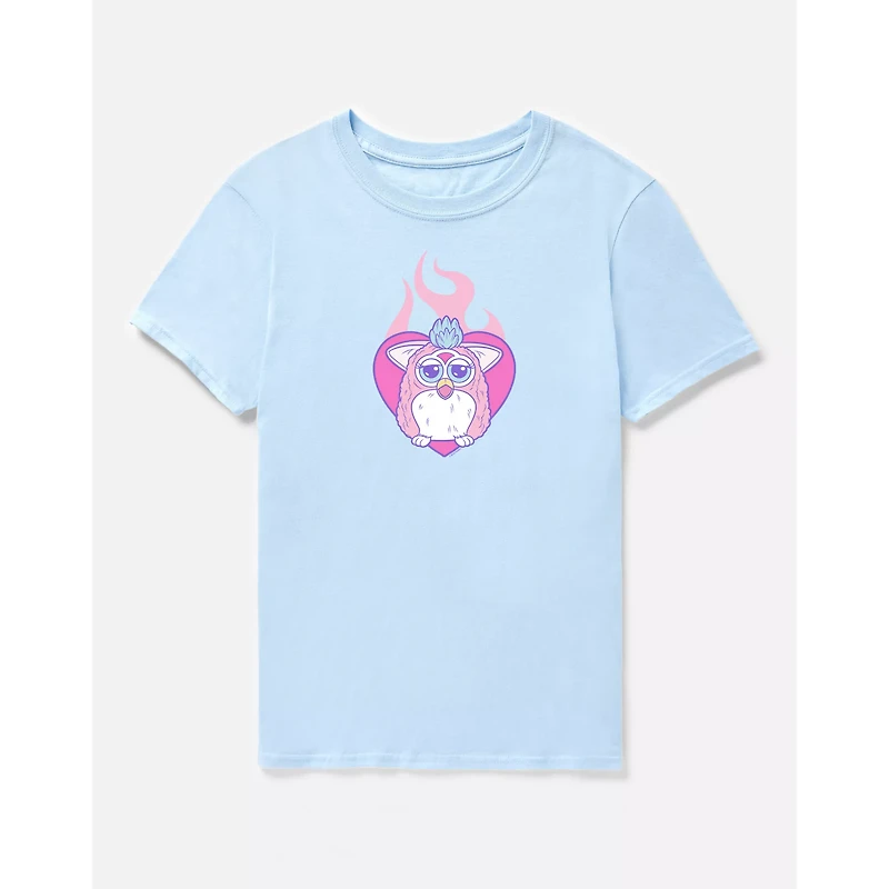 Furby Flaming Heart T Shirt
