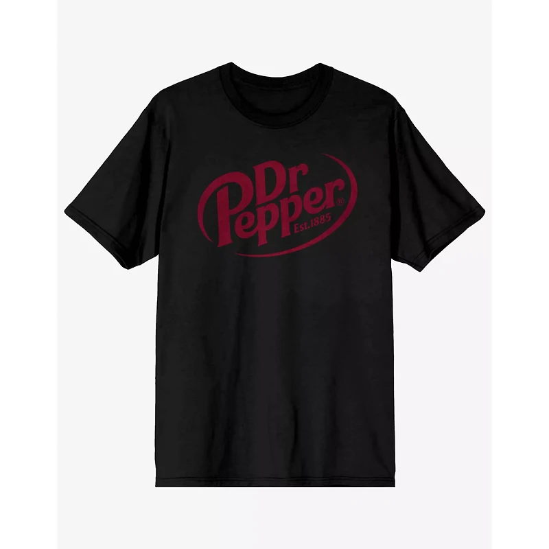 Black Dr. Pepper Logo T Shirt