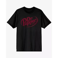 Black Dr. Pepper Logo T Shirt