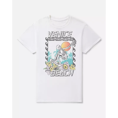 Venice Beach Skeleton Skateboarder T Shirt