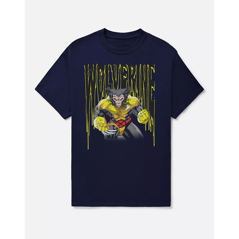 Navy Wolverine T Shirt - Deadpool &