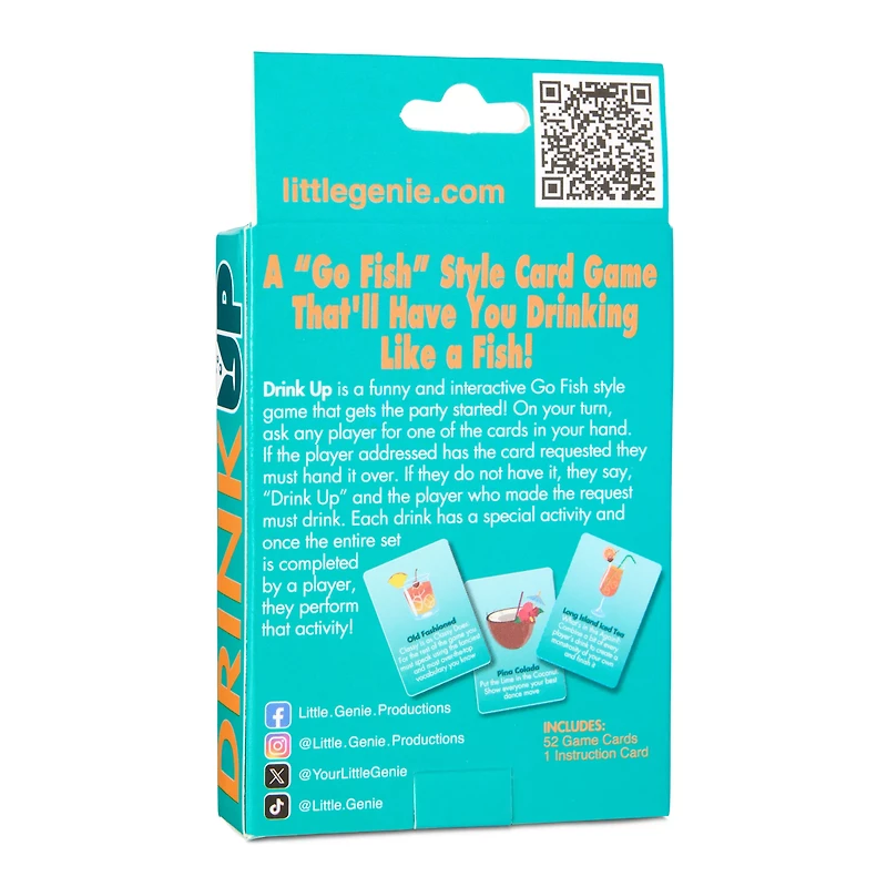 Drink Up Drinking Go Fish Style Card Game
