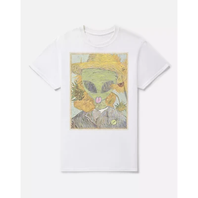 Van Gogh Sunflower Alien T Shirt