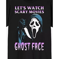 Ghost Face Let's Watch Scary Movies T Shirt