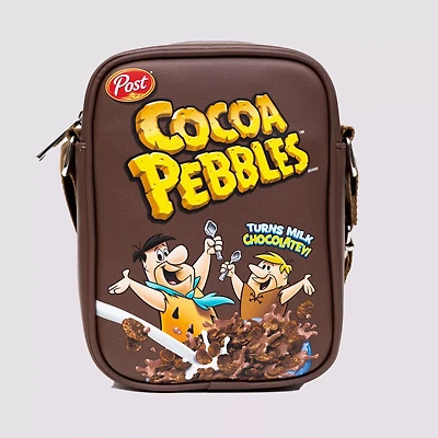 Buckle-Down Cocoa Pebbles Fred and Barney Cereal Box Crossbody Bag - The Flintstones