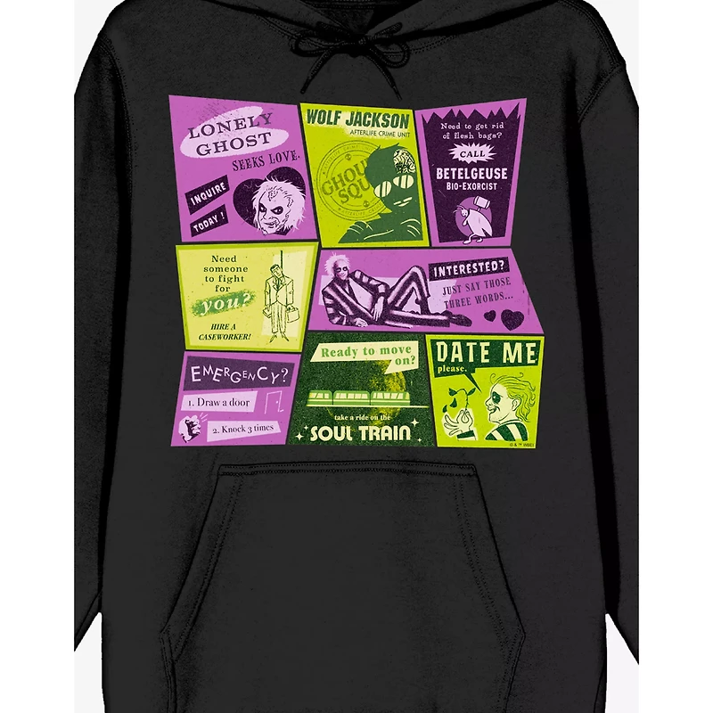Beetlejuice Advertisement Cards Hoodie