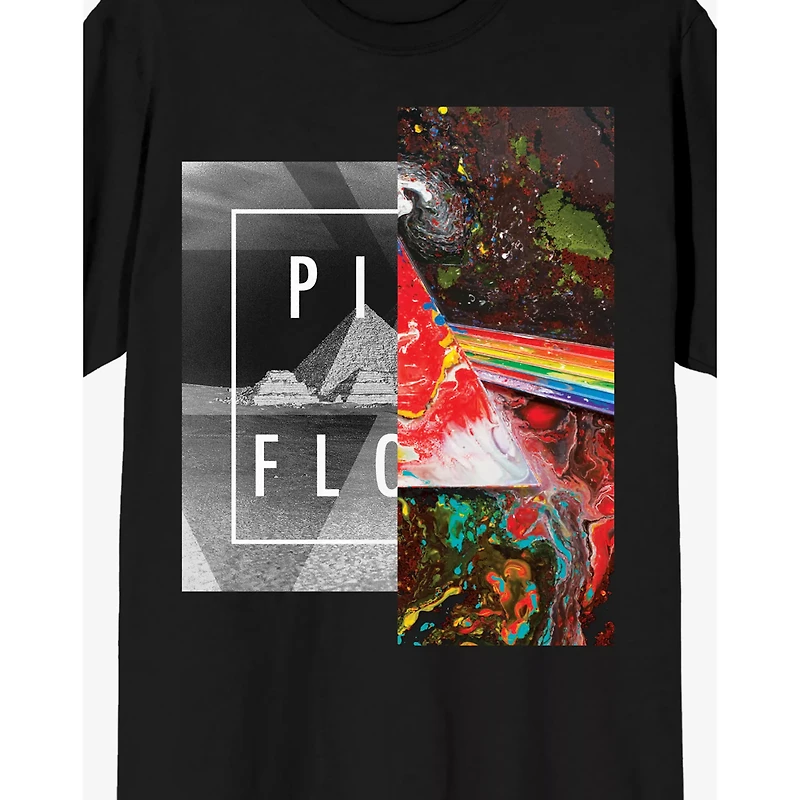 the Dark Side of Moon Abstract Paint T Shirt - Pink Floyd