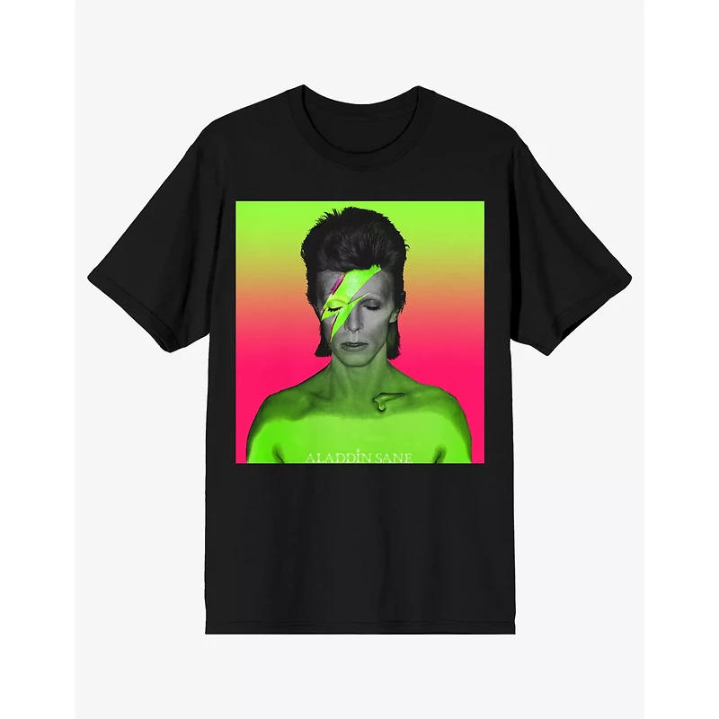 Neon Aladdin Sane T Shirt - David Bowie